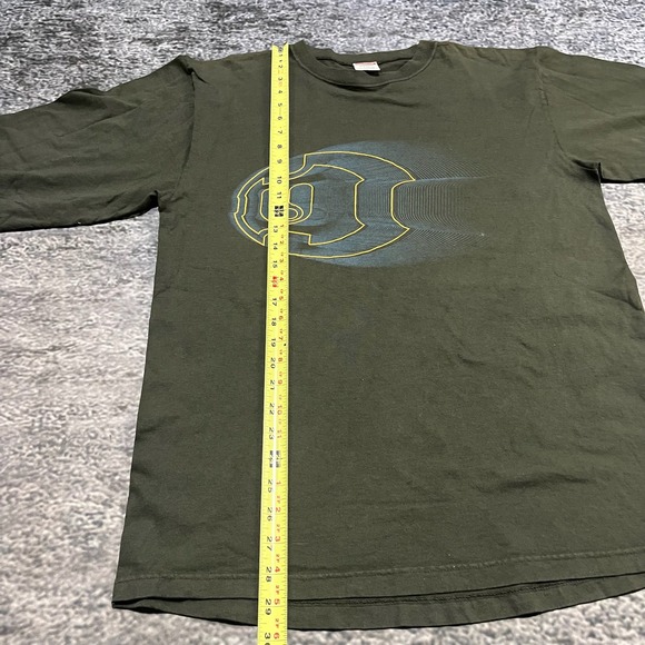 UnionBay Longsleeve Shirt Mens Large Green Vintage Y2K 2000s Grunge Skater Surf - Picture 8 of 9